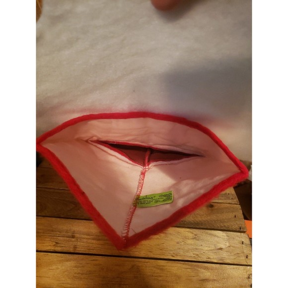 HTF 70's Santakins Felt Santa Face Door Wall Decor Tree Topper - Picture 6 of 8